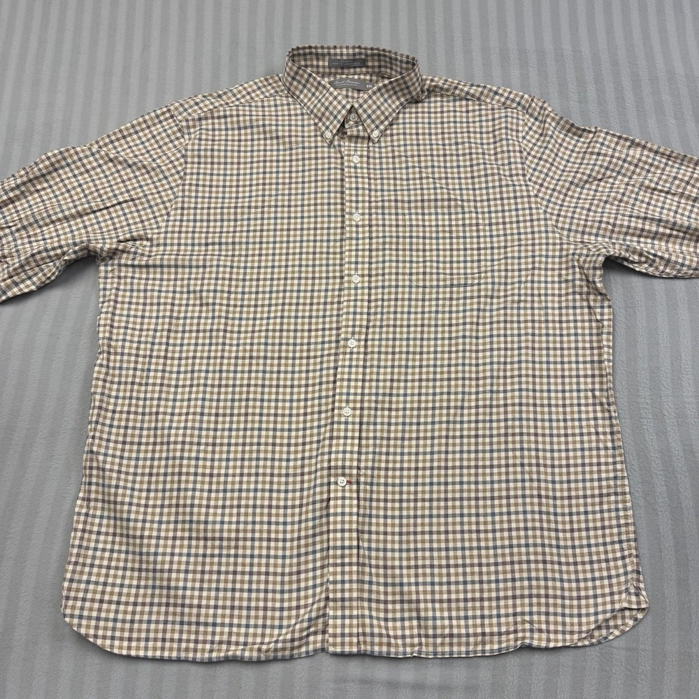 Daniel Cremieux Collection Mens Button Shirt Brown XXL 2XL